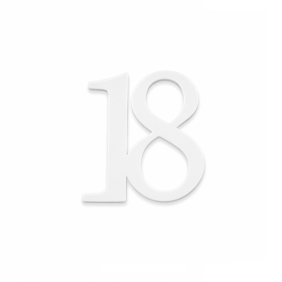 18 White 10cm Acrylic Cake Fropper