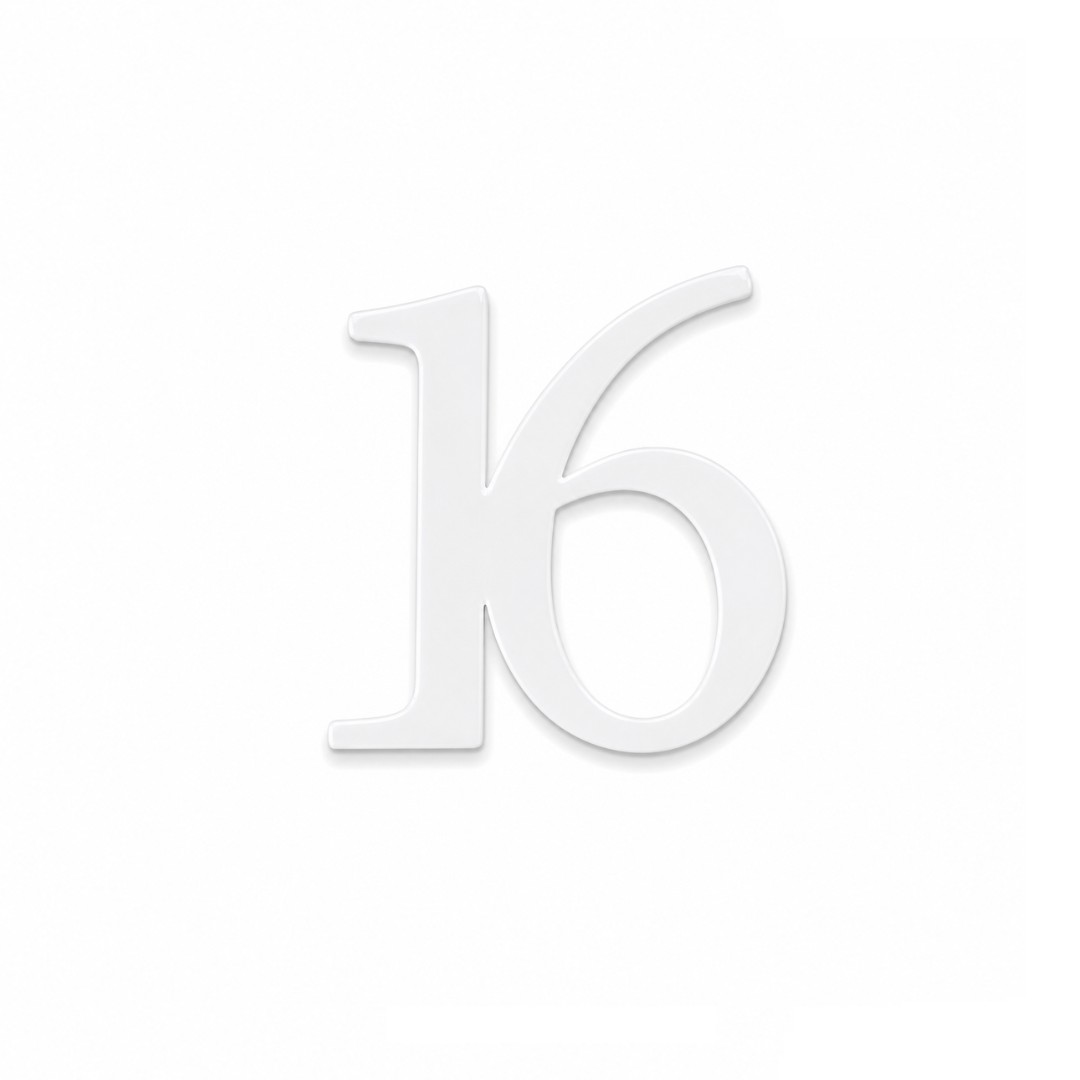 16 White 10cm Acrylic Cake Fropper