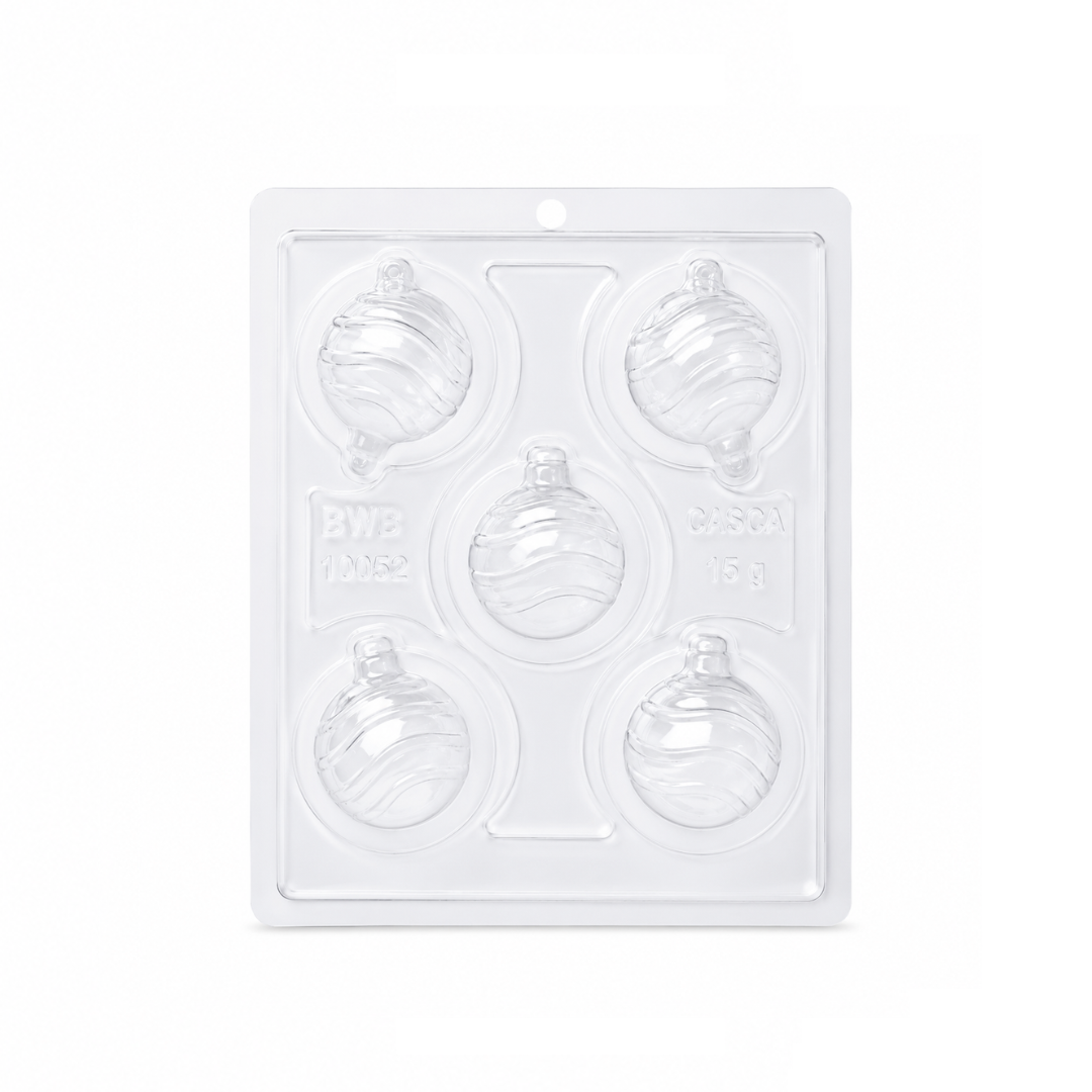 BWB CHRISTMAS BAUBLES WAVES 3PCE MOULD