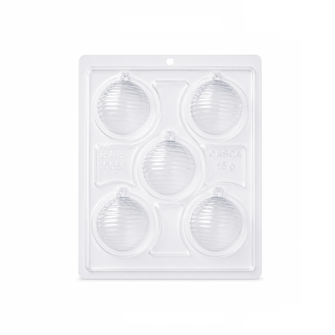 BWB CHRISTMAS BAUBLES STRIPED 3PCE MOULD