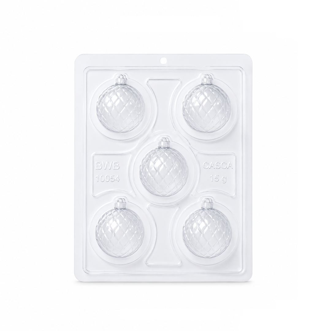 BWB CHRISTMAS BAUBLES QUILTED 3PCE MOULD