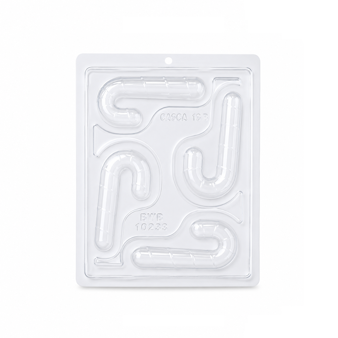Candy Cane Chocolate Mould 3 Pieces