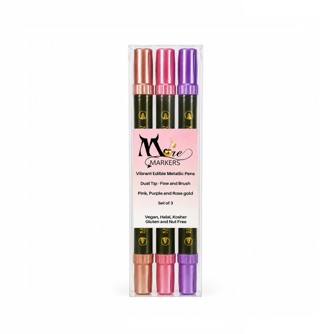 More Metallic Markers (Pink, Purple & Rose Goldl)