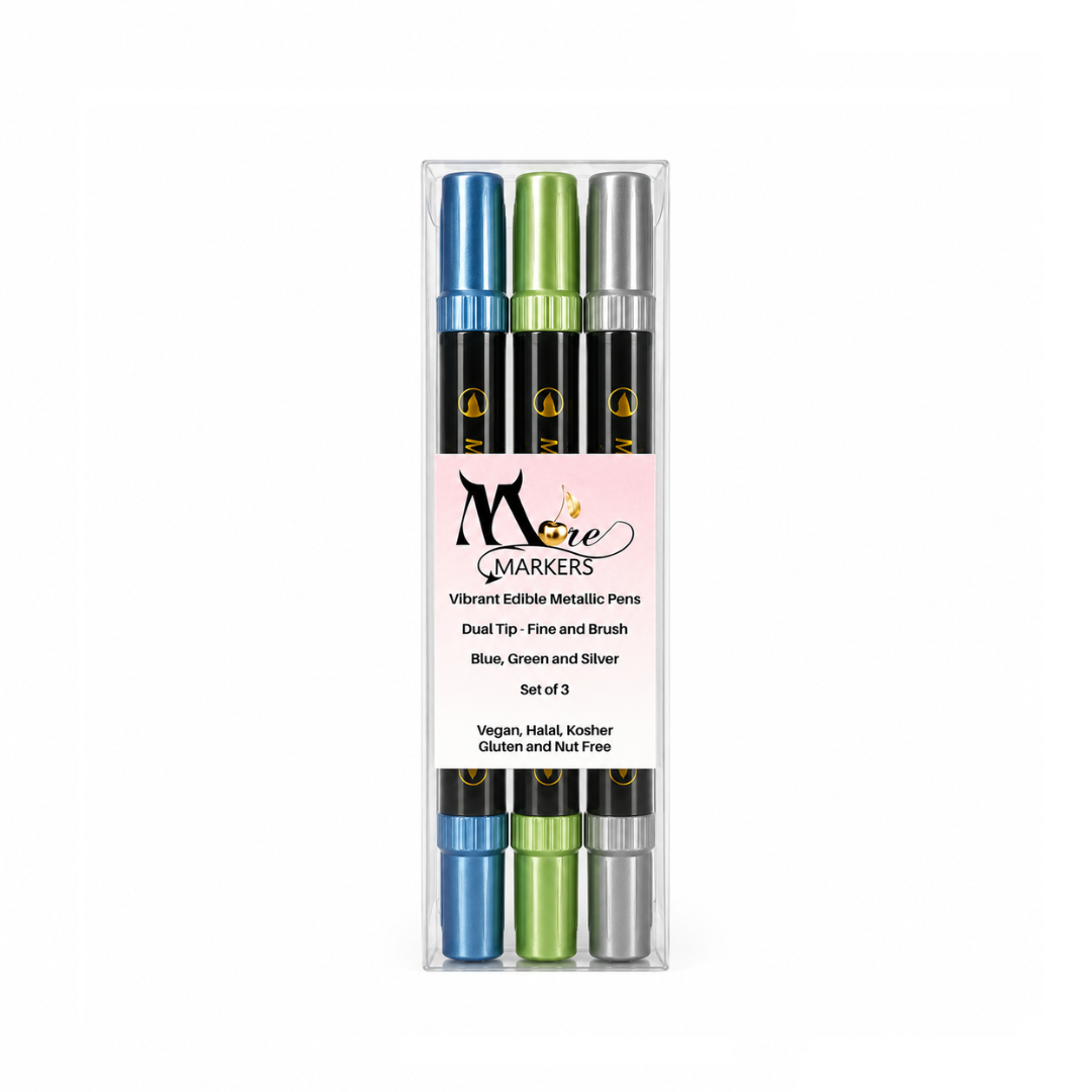 More Metallic Markers (Blue, Green & Silver)