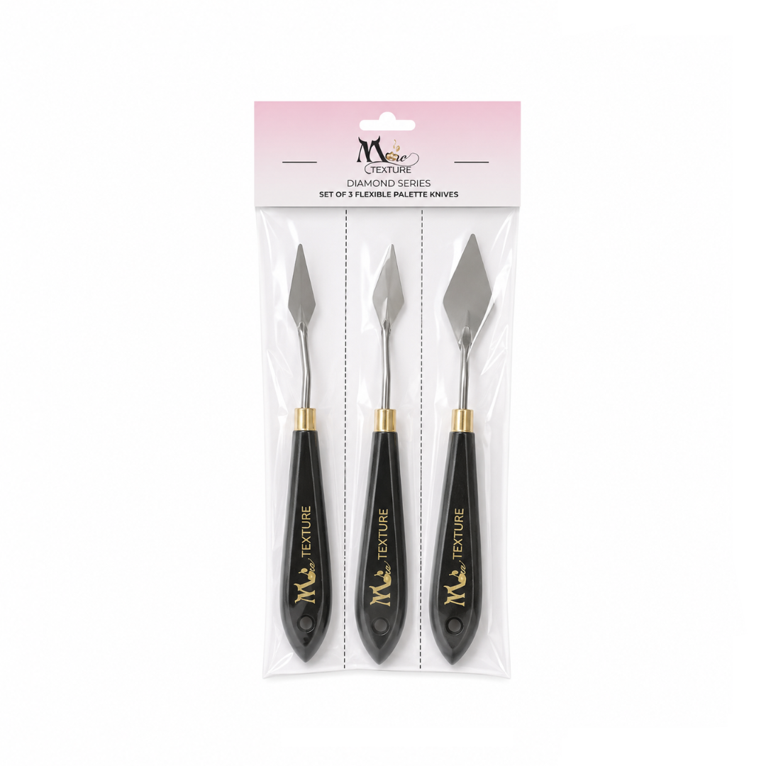 MORE TEXTURE Diamond Palette Knife Set of 3