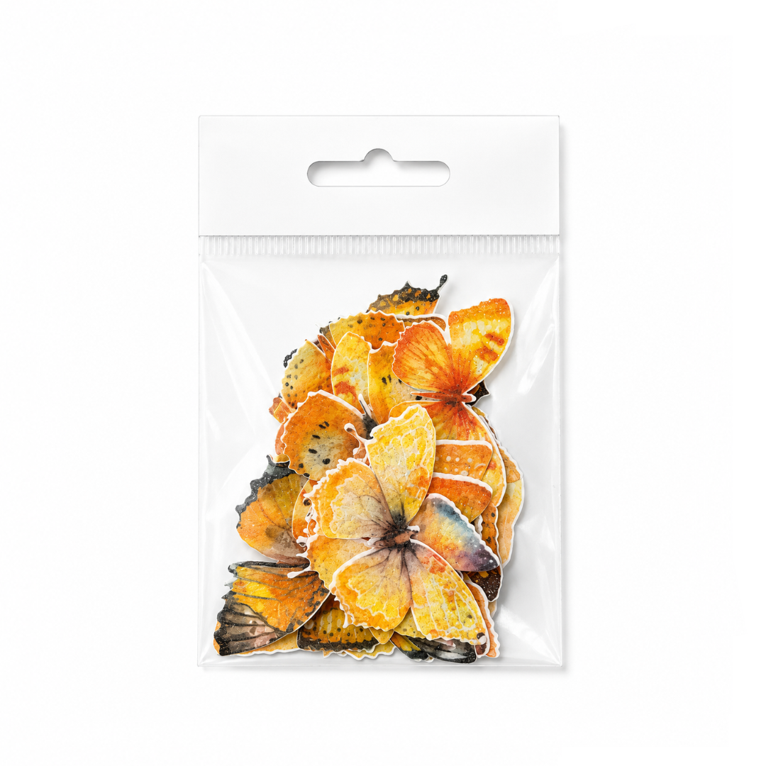 Yellow Butterflies 24 Pack Wafer Paper