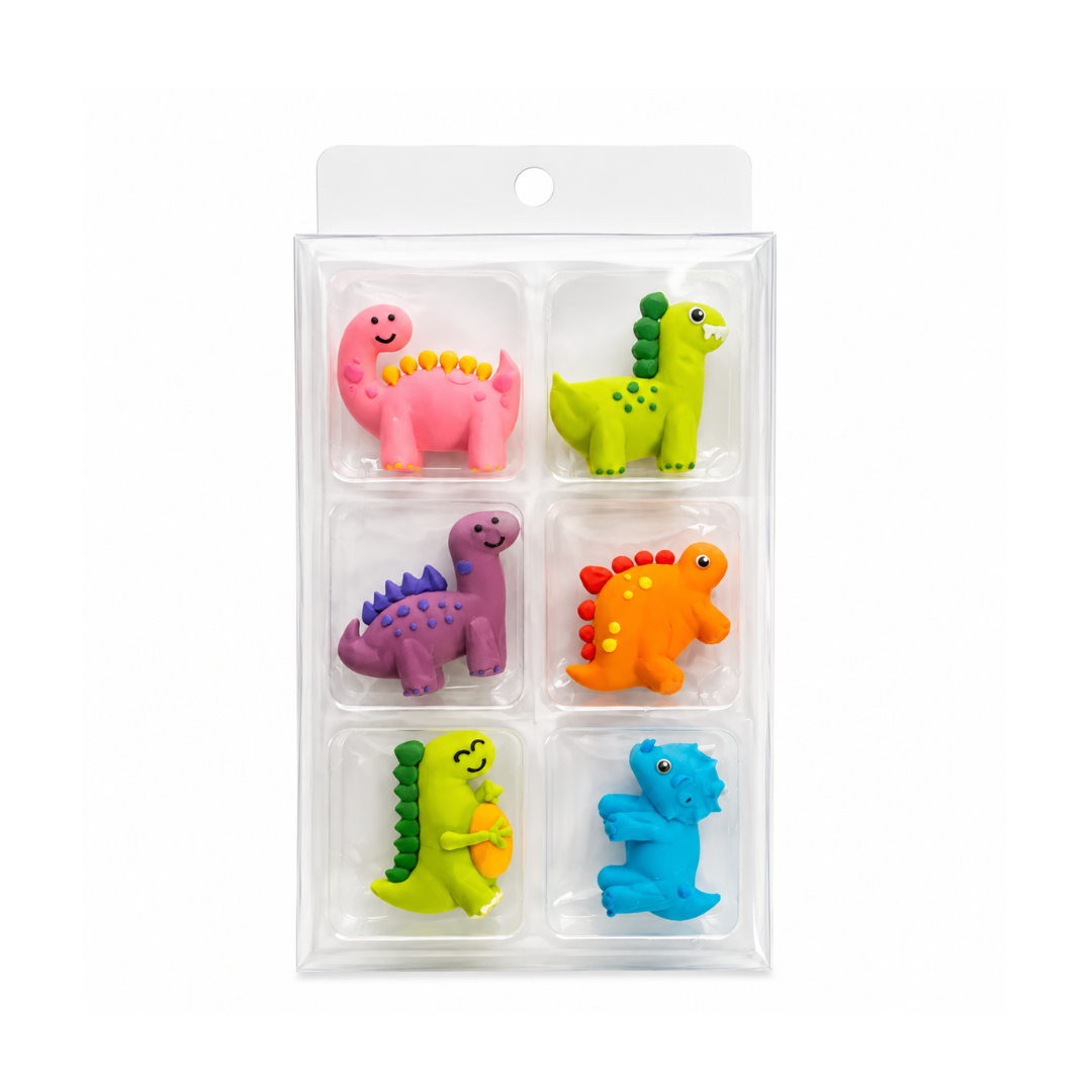 Sugar Decorations Dinosaur 6 Piece