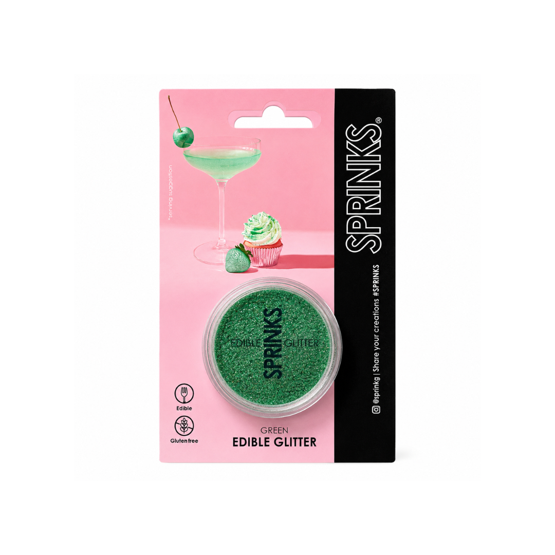 Edible Glitter GREEN 2g