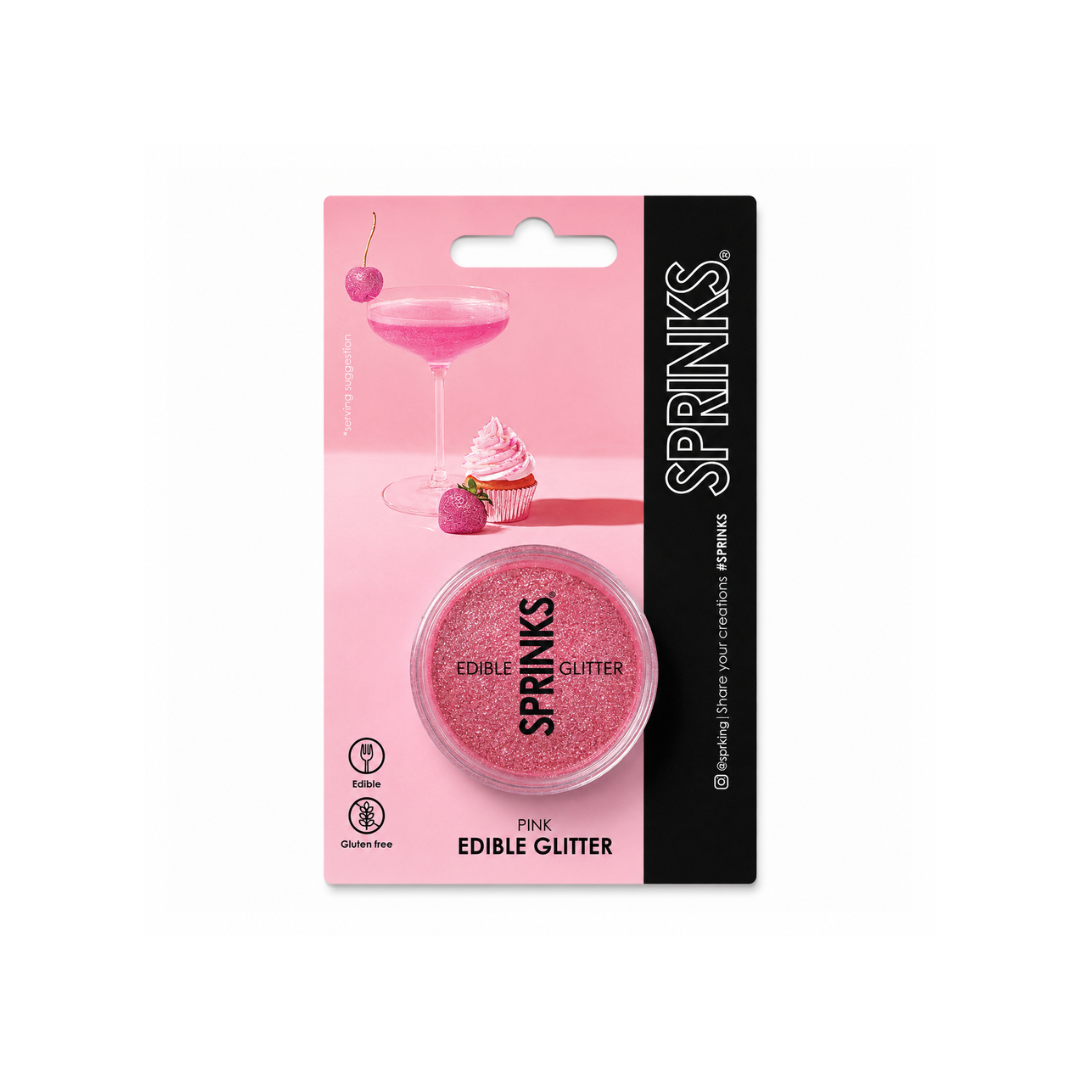Edible Glitter PINK 2g