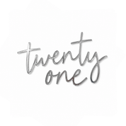 twenty one Silver Acrylic Cake Fropper