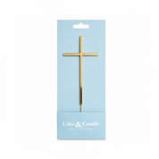 Fine Gold Cross Metal Cake Topper
