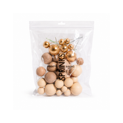Champagne Gold Foam Ball Toppers 32 piece