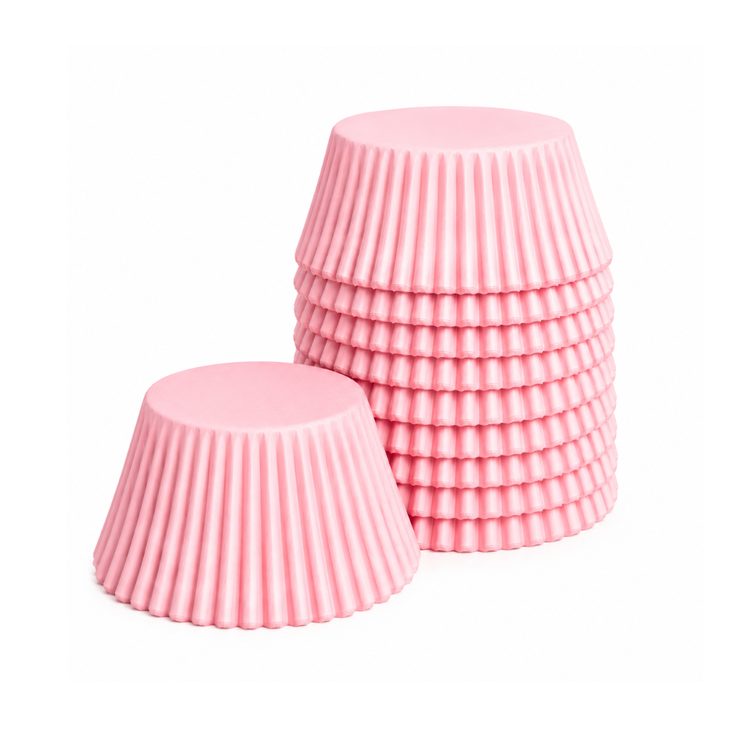 Pastel Pink Muffin Papers 500pk