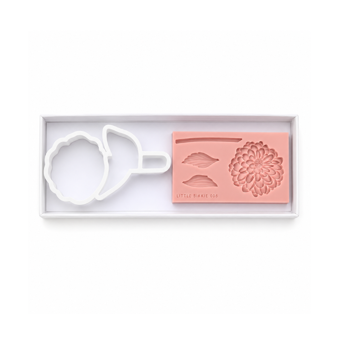 Dahlia Silicone Mould + Cutter Set