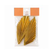 Metallic Gold Fan Topper Set 2 Piece
