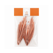 Metallic Rose Gold Fan Topper Set 2 Piece