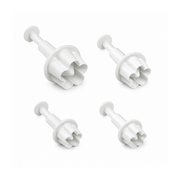 Sweet Cuts Flower Blossom Plunger Cutter Set 4pc