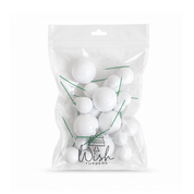 White Foam Ball Topper 20 Pack