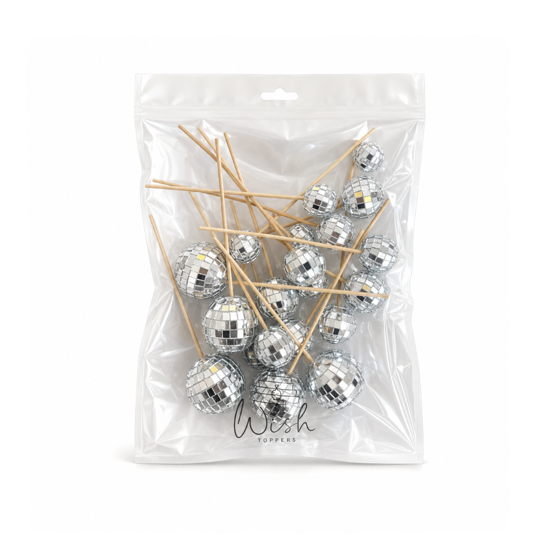 Disco Foam Ball Topper 20 Pack