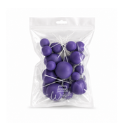 Dark Purple Fpam Ball Topper 20 Pack
