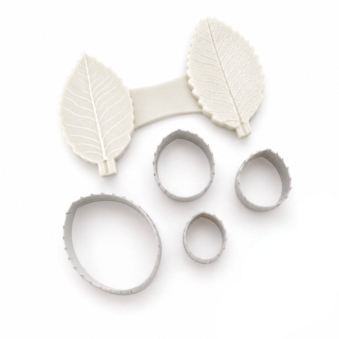 Rose Leaf Cutter + veiner set