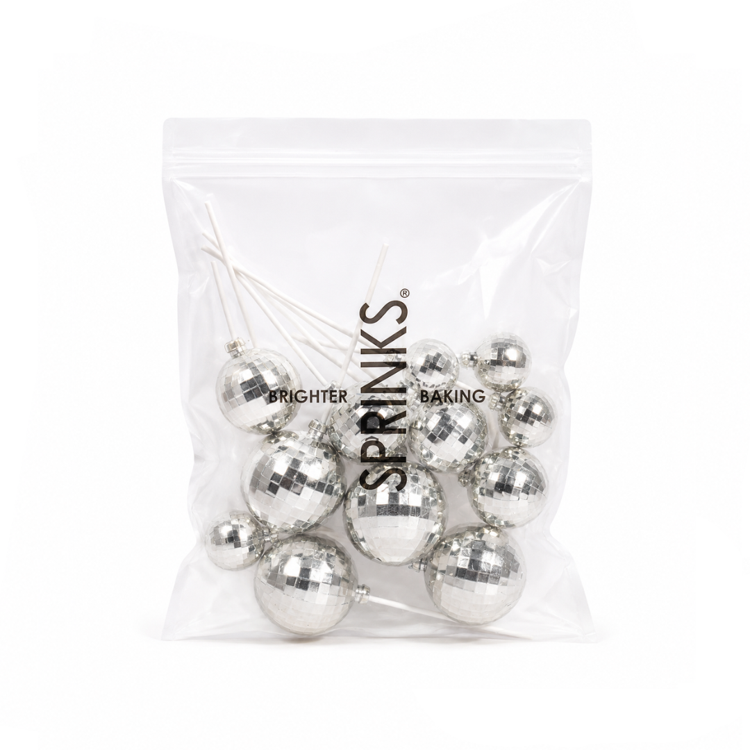 Disco Balls Silver 12pce
