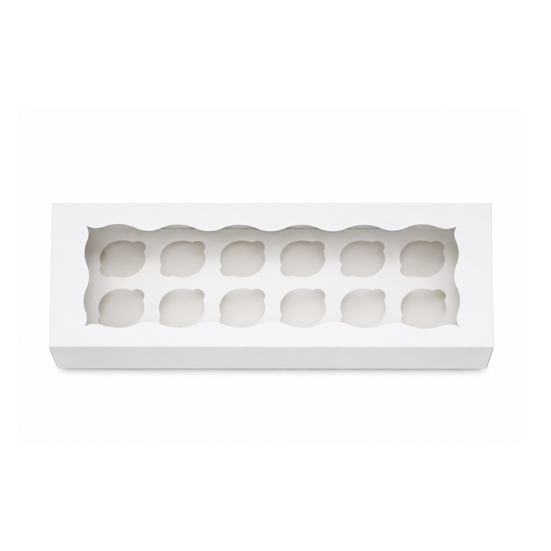 Long 12 Cupcake Box