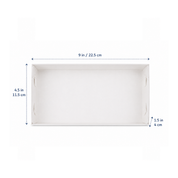 Biscuit Box with Clear Lid - 22.5cmx11.5cmx4cm
