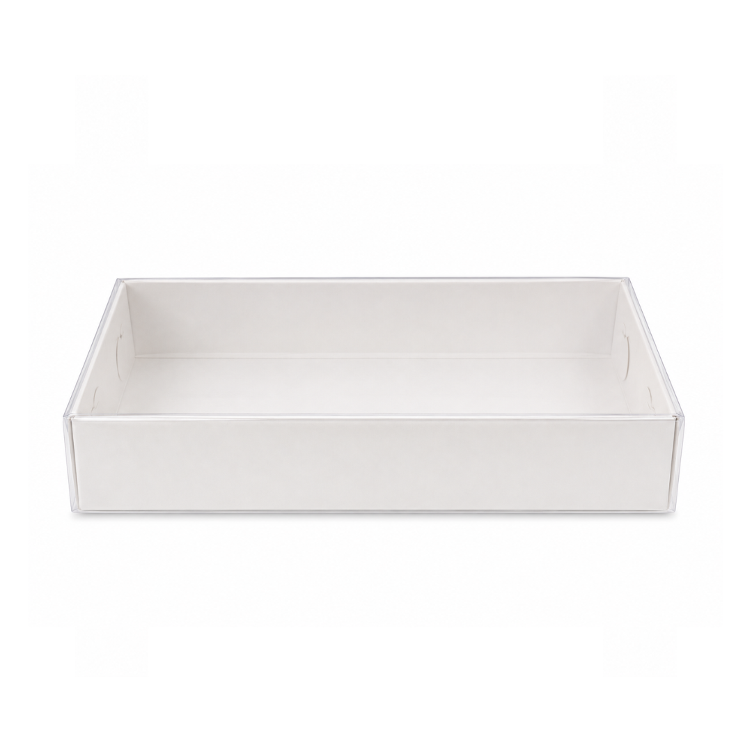 Biscuit Box with Clear Lid - 25.5cmx17.5cmx5cm