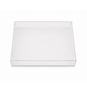 Biscuit Box with Clear Lid - 15.5cmx15.5cmx3cm
