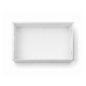 Biscuit Box 2 Biscuit with Clear Lid - 17cmx11.5cmx4cm