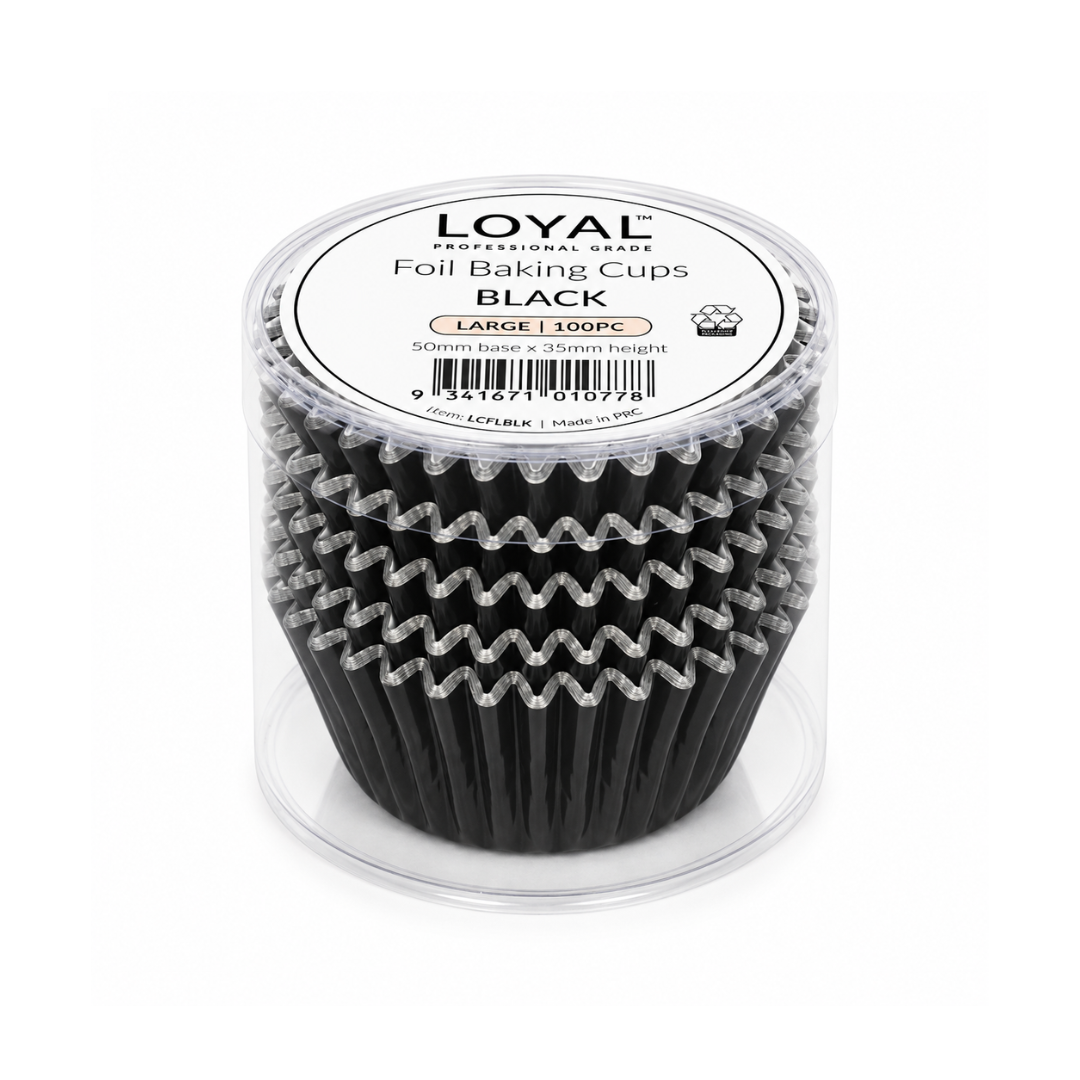 Black Baking Cups Large 100 Pack