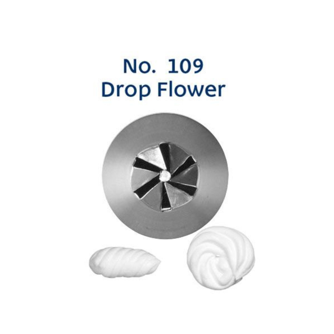 Piping Tip 109 Drop Flower Medium S/S
