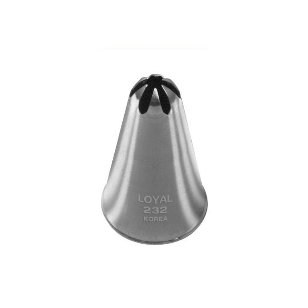 Piping Tip 232 Drop Flower Standard S/S