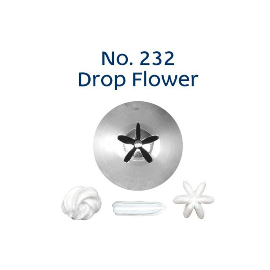 Piping Tip 232 Drop Flower Standard S/S