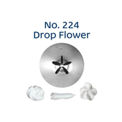 Piping Tip 224 Drop Flower Standard S/S