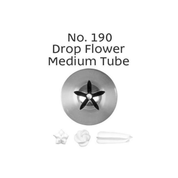 Piping Tip 190 Drop Flower Medium S/S