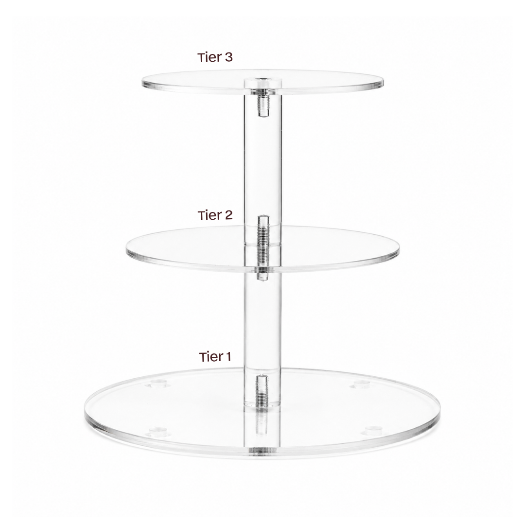 Acrylic Cake Stand 3 Tier