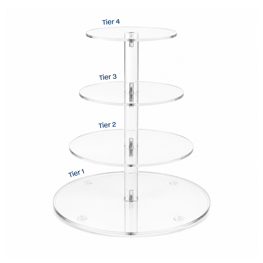 Acrylic Cake Stand 4 Tier