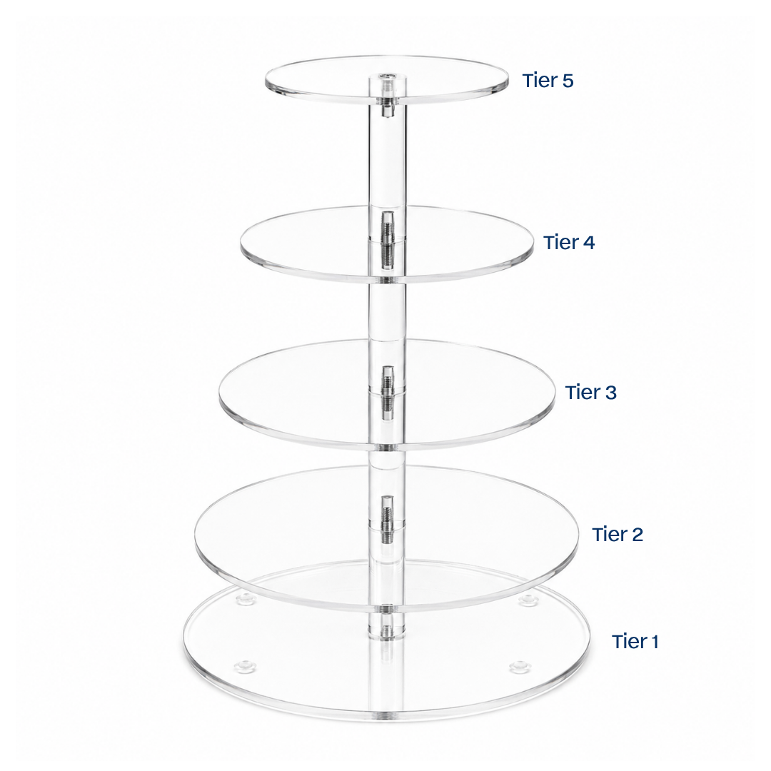 Acrylic Cake Stand 5 Tier
