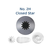 Piping Tip 2H Closed Star Medium