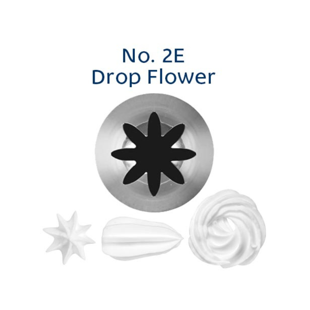 Piping Tip 2E Drop Flower Medium