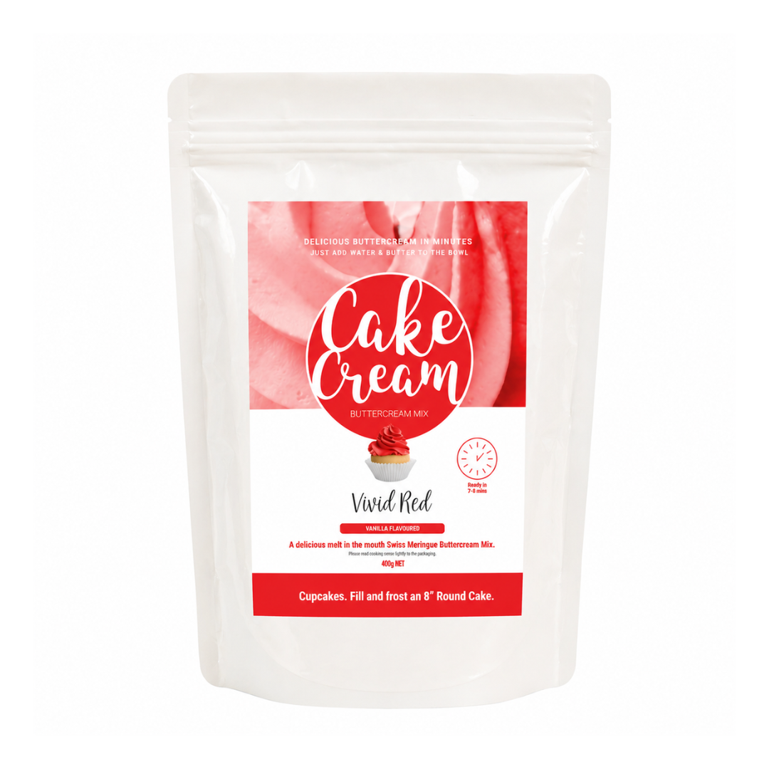 Cake Cream Vivid Red 800g