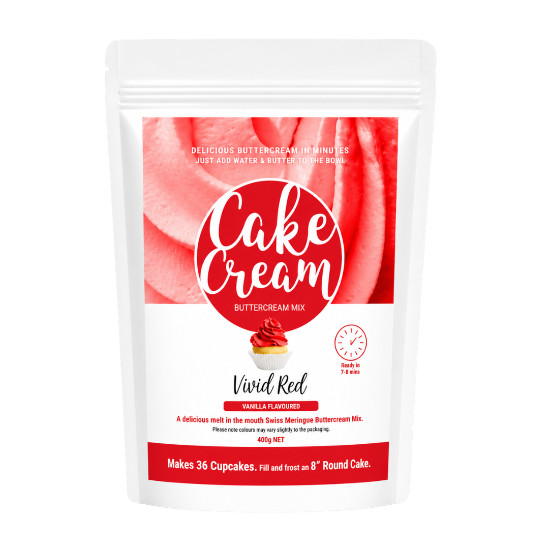 Cake Cream Vivid Red 400g