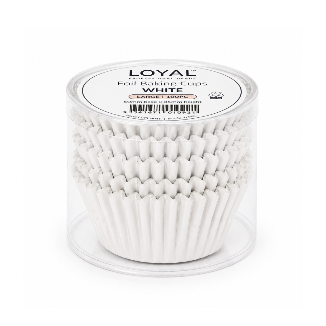 White Baking Cups Large 100 Pack
