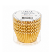 Gold Baking Cups Large 100 Pack