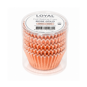 Rose Gold Baking Cups Small 100 Piece