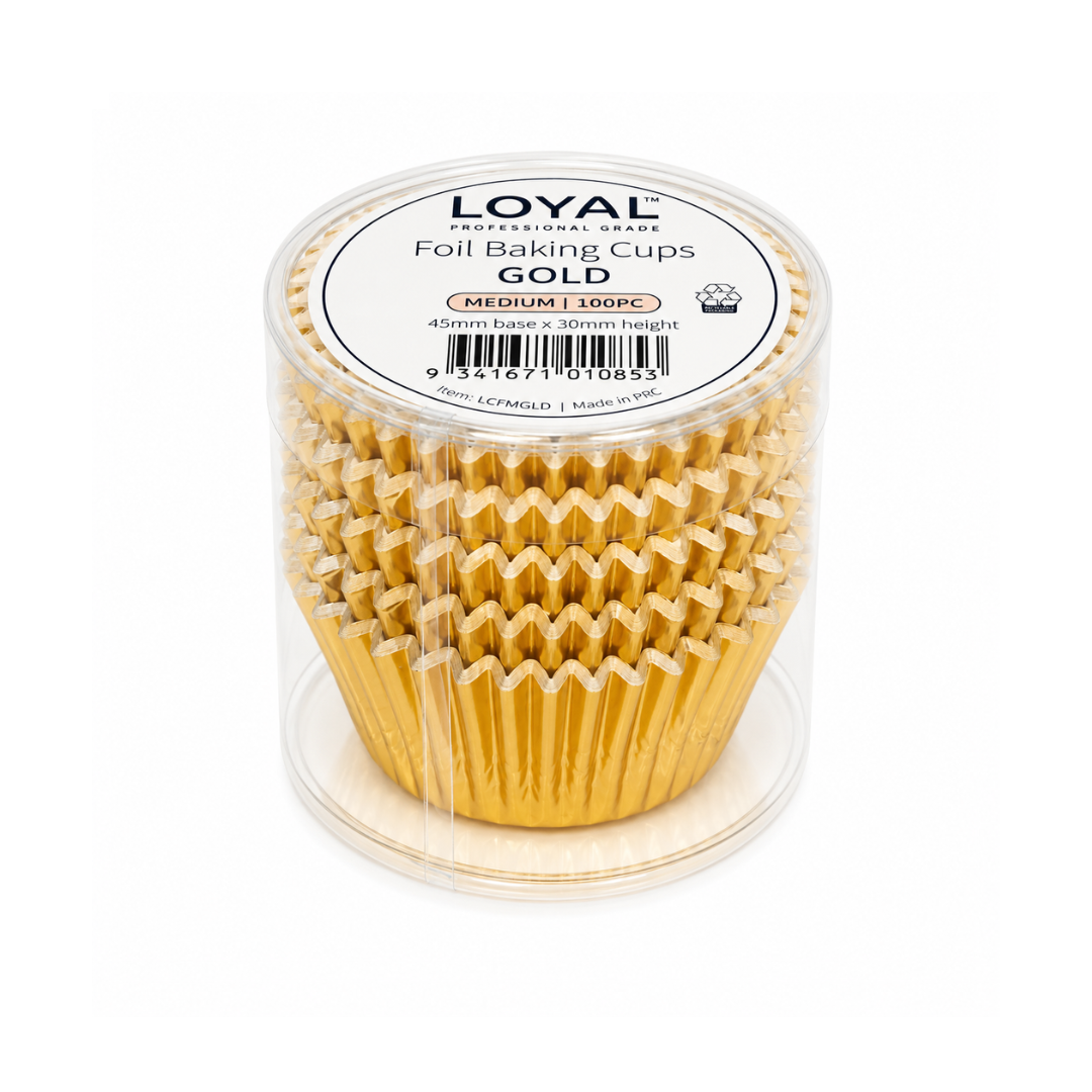 Gold Baking Cups Medium 100 Pack