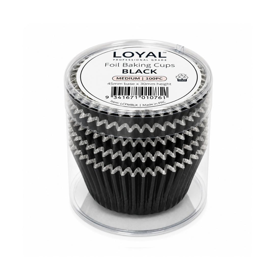 Black Baking Cups Medium 100 Pack