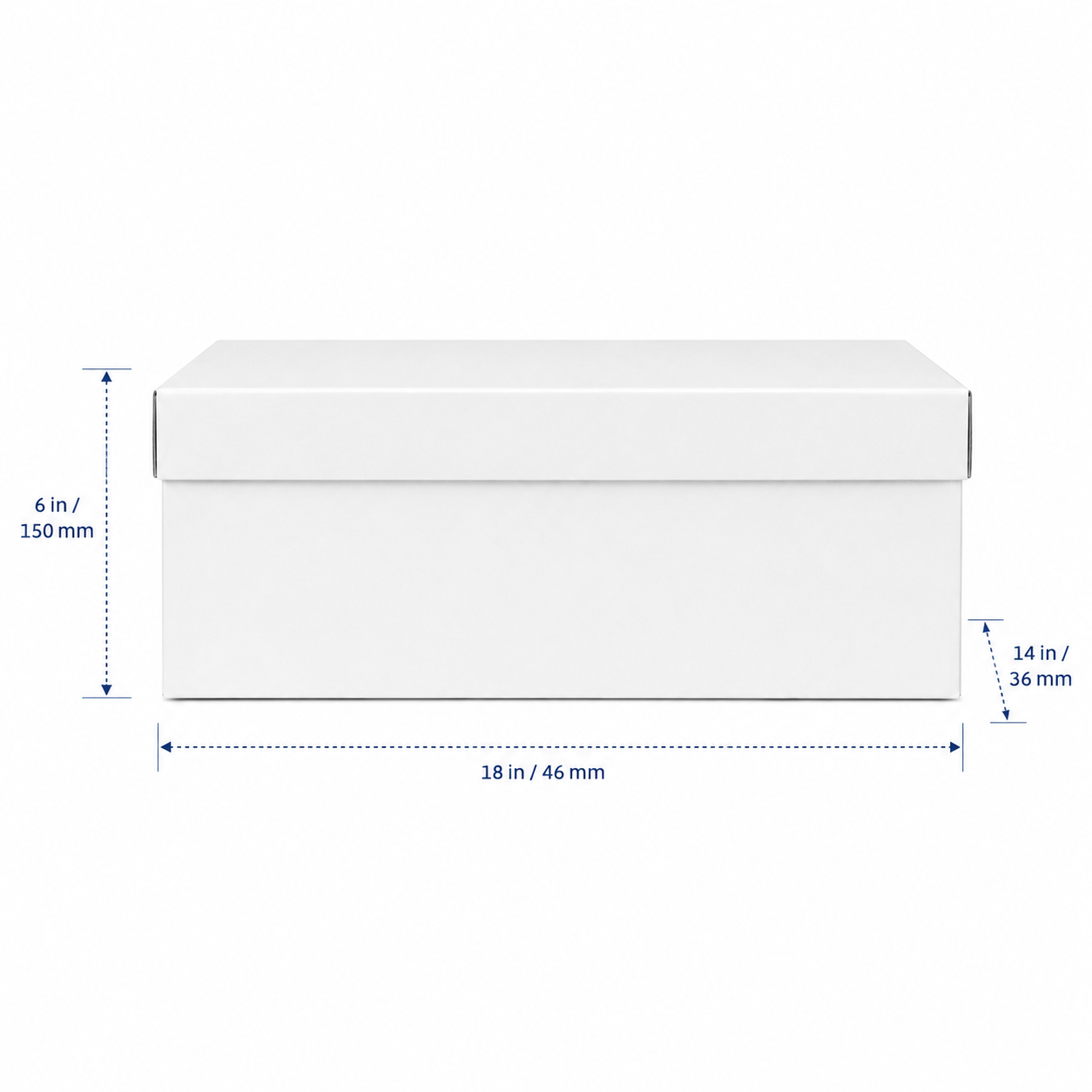 Rectangle Box Half Slab 18 inch x 14 inch x 6 inch high